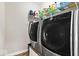 Laundry room with washer and dryer, and shelving at 2449 Lingerman Way, Avon, IN 46123