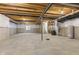 Unfinished basement with high ceilings and plumbing at 4201 Risen Star Way, Bargersville, IN 46106