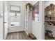 Well-organized pantry with ample shelving for storage at 4201 Risen Star Way, Bargersville, IN 46106