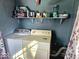 Laundry room featuring a white washer and dryer with gray walls at 4818 E 14Th St, Indianapolis, IN 46201