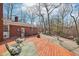 Spacious deck with seating area and access to a well-maintained backyard at 7830 Ridgeland Dr, Indianapolis, IN 46250