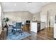 Dining area with hardwood floors and modern table and chairs at 1128 Sorrell Pass, Greenwood, IN 46143