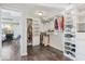 Large walk-in closet with ample shelving and hanging space at 13787 E Southshore Dr, Fishers, IN 46037