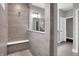 Spa-like bathroom featuring a large shower with built-in seat at 19381 Sumrall Pl, Westfield, IN 46074