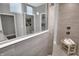 Bathroom with a spacious walk-in shower and modern tile at 19381 Sumrall Pl, Westfield, IN 46074