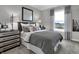 Cozy bedroom with window overlooking tranquil water view at 19381 Sumrall Pl, Westfield, IN 46074