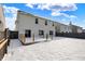 Snowy backyard with deck and wooden fence at 5632 Wild Horse Dr, Indianapolis, IN 46239