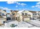 Two-story house with brick exterior, two-car garage, and snow-covered yard at 5632 Wild Horse Dr, Indianapolis, IN 46239