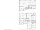 Two-story home floor plan, showing both floors with bedrooms, bathrooms, and living areas at 5632 Wild Horse Dr, Indianapolis, IN 46239