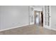 Office with french doors leading to the living room at 5632 Wild Horse Dr, Indianapolis, IN 46239