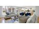 Open concept living room with hardwood floors, comfortable seating, and great natural light at 9275 Eastwind Dr, Indianapolis, IN 46256