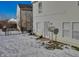 House backyard in winter with snow on the ground at 2925 Everbloom Pl, Indianapolis, IN 46217