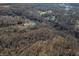 Aerial view of house and property by the lake at 3264 W Roberts Rd, Trafalgar, IN 46181