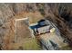 Aerial view of house and recreational area at 3264 W Roberts Rd, Trafalgar, IN 46181