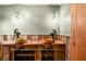 Rustic bathroom with antique wood finishes and unique sinks at 3264 W Roberts Rd, Trafalgar, IN 46181