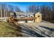 Ranch house with large deck and 3-car garage at 3264 W Roberts Rd, Trafalgar, IN 46181