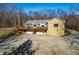 Ranch house with large deck and 3-car garage at 3264 W Roberts Rd, Trafalgar, IN 46181