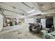Spacious garage with ample storage and room for vehicles at 3264 W Roberts Rd, Trafalgar, IN 46181