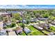 An aerial view of homes and businesses near a water tower at 35 S Catherwood Ave, Indianapolis, IN 46219