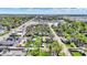 Expansive aerial view of a neighborhood with tree-lined streets near local businesses and community features at 35 S Catherwood Ave, Indianapolis, IN 46219