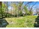 A spacious backyard featuring lush greenery and mature trees at 35 S Catherwood Ave, Indianapolis, IN 46219