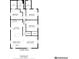 Detailed floor plan showcasing the layout with three bedrooms, one bathroom, living room, dining room and kitchen at 35 S Catherwood Ave, Indianapolis, IN 46219