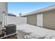 Private backyard with snow, AC unit, and storage at 3921 Wren Dr, Brownsburg, IN 46112