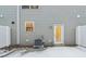 Private backyard with snow, AC unit, and storage at 3921 Wren Dr, Brownsburg, IN 46112