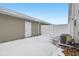 Private backyard with snow, AC unit, and storage at 3921 Wren Dr, Brownsburg, IN 46112