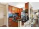Modern kitchen featuring stainless steel appliances at 3965 N Meridian St # Apt 6C, Indianapolis, IN 46208