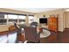 Relaxing living room with hardwood floors, comfy seating and city views at 3965 N Meridian St # Apt 6C, Indianapolis, IN 46208