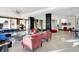 Lobby with modern furniture and large windows offering natural light at 3965 N Meridian St # Apt 6C, Indianapolis, IN 46208