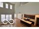 Open concept living room with high ceilings and hardwood floors at 4103 Railhead Ave, Westfield, IN 46074