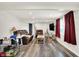 Spacious basement rec room with leather furniture at 457 S High School Rd, Indianapolis, IN 46241
