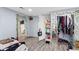 Bedroom includes closet, mirror, and decor throughout at 6471 Homestead Dr, Indianapolis, IN 46227