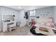 Bedroom features a vanity and decor throughout at 6471 Homestead Dr, Indianapolis, IN 46227