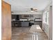 Open kitchen with sleek countertops, modern appliances, and ample cabinet space at 6471 Homestead Dr, Indianapolis, IN 46227