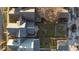 Aerial view of house and backyard with empty lot next to it at 730 Sanders St, Indianapolis, IN 46203