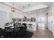 Modern kitchen with island and stainless steel appliances at 730 Sanders St, Indianapolis, IN 46203