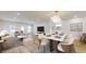 Elegant dining room with marble table, modern chairs, and an open concept design at 1306 E Minnesota St, Indianapolis, IN 46203