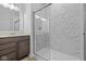 Modern bathroom with walk-in shower at 16673 Cattle Hollow Ln, Noblesville, IN 46060