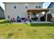 Spacious backyard patio with fire pit and seating area at 19243 Foley Dr, Westfield, IN 46074