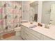 Clean bathroom with double sinks and cat-themed decor at 19243 Foley Dr, Westfield, IN 46074