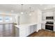 Modern kitchen with stainless steel appliances and an island at 19426 Northwest Blvd, Westfield, IN 46074