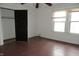 Bedroom with wood floors and closet at 3469 N Capitol Ave, Indianapolis, IN 46208