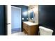 Modern bathroom with new vanity and updated fixtures at 4351 Village Parkway W Cir # 5, Indianapolis, IN 46254