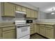 View of kitchen with ample cabinetry and countertop space at 4652 Kimmeridge Ln, Indianapolis, IN 46254