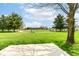 Scenic golf course view featuring a golf cart path and tree-lined landscape under a blue sky at 4842 Ashbrook Dr, Noblesville, IN 46062