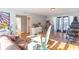 Living room with access to backyard and hardwood floors at 502 W 38Th St, Indianapolis, IN 46208