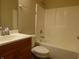 Clean bathroom with tub, shower, and vanity at 513 N Park Ave, Indianapolis, IN 46202